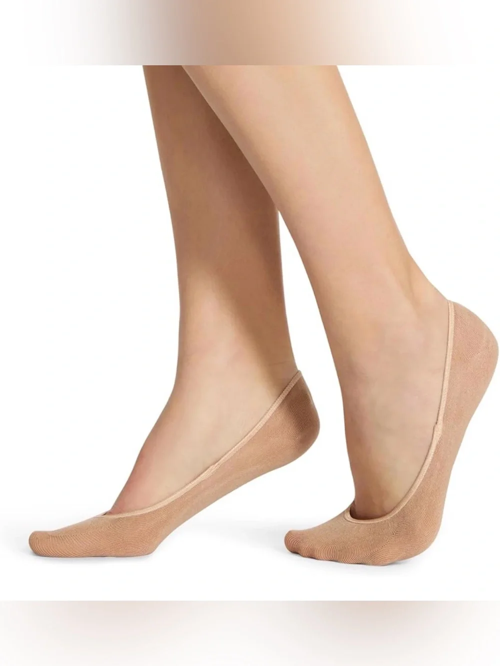 3 Pair Steve Madden No-Show Liner Socks in Black and Nude